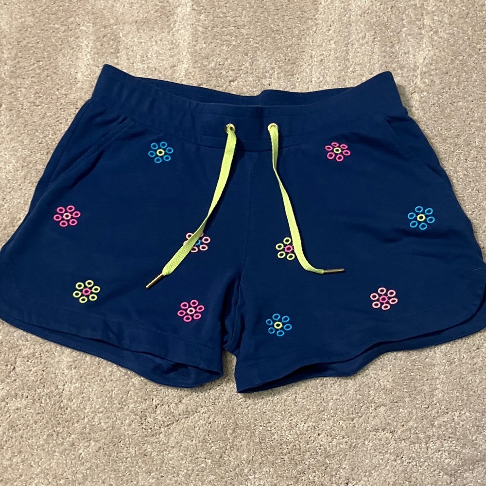 Lilly Pulitzer Navy Shorts with Neon Accents